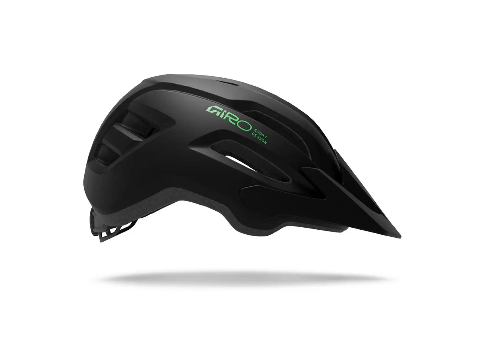 Giro Fixture II MIPS Youth Kinderhelm Mat Black/Vivid Green