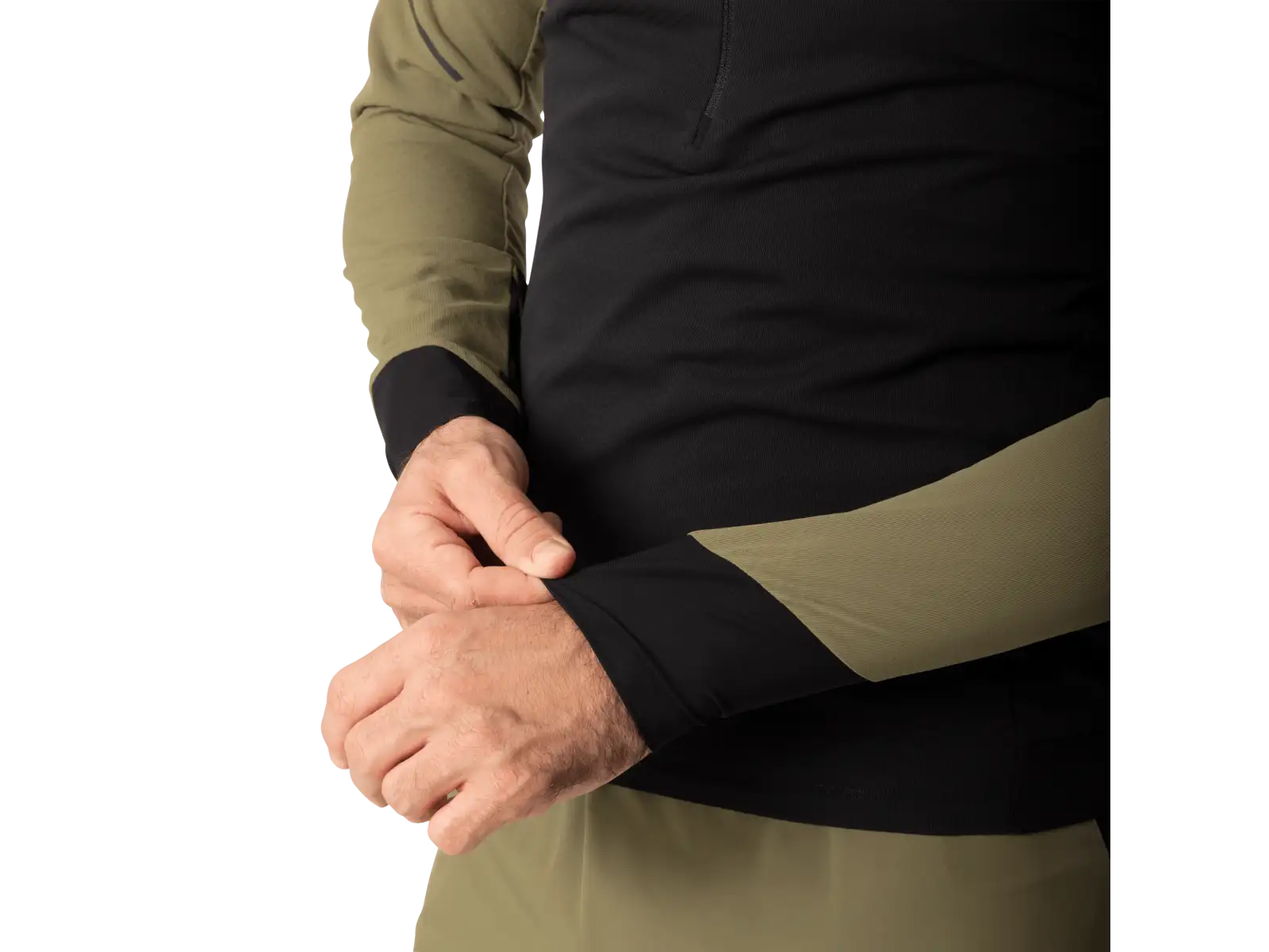 Dynafit Alpine Zip Herren-Laufshirt Langarm Military green/0910