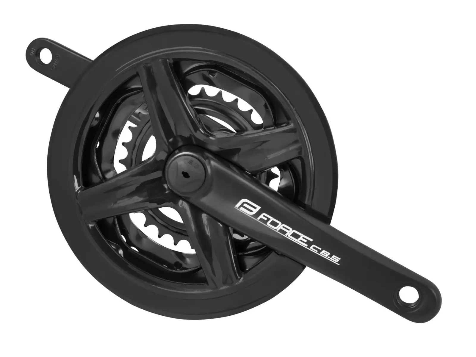 Force C 8.5 Al Kurbeln Dreifach-Kettenblatt 48/38/28 Zähne 175 mm Schwarz