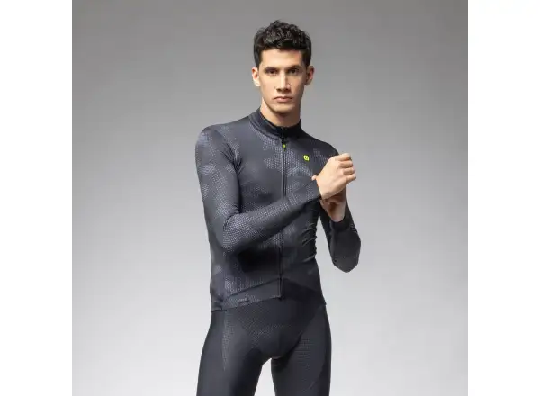 Alé PR-E Spray Herren Langarmtrikot schwarz