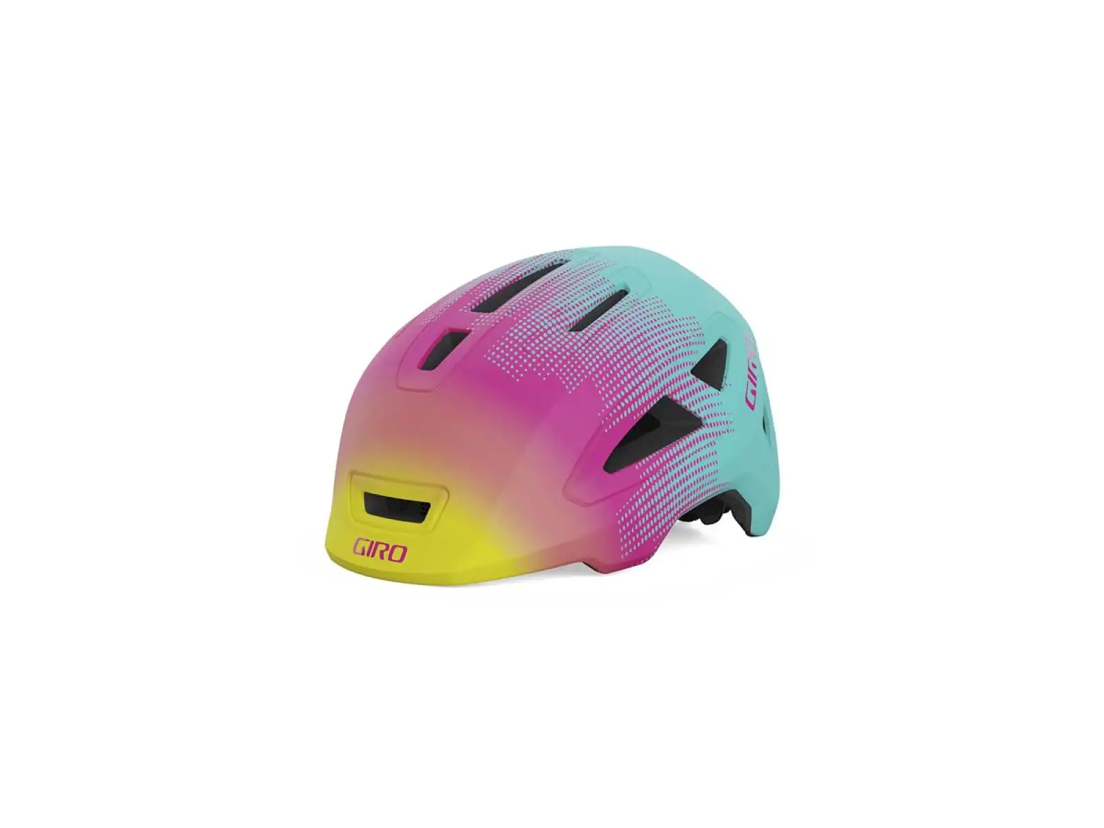 Giro Scamp II Kinderhelm Mat Teal/Pink Towers