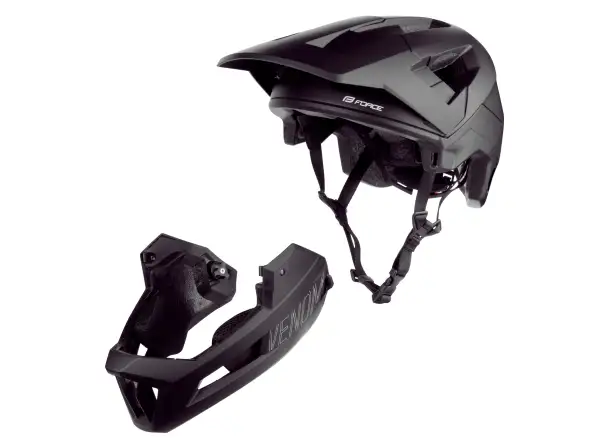 Force Venom Downhillhelm – Schwarz