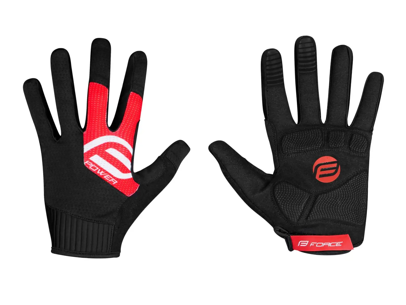 Force MTB Power Handschuhe schwarz/rot