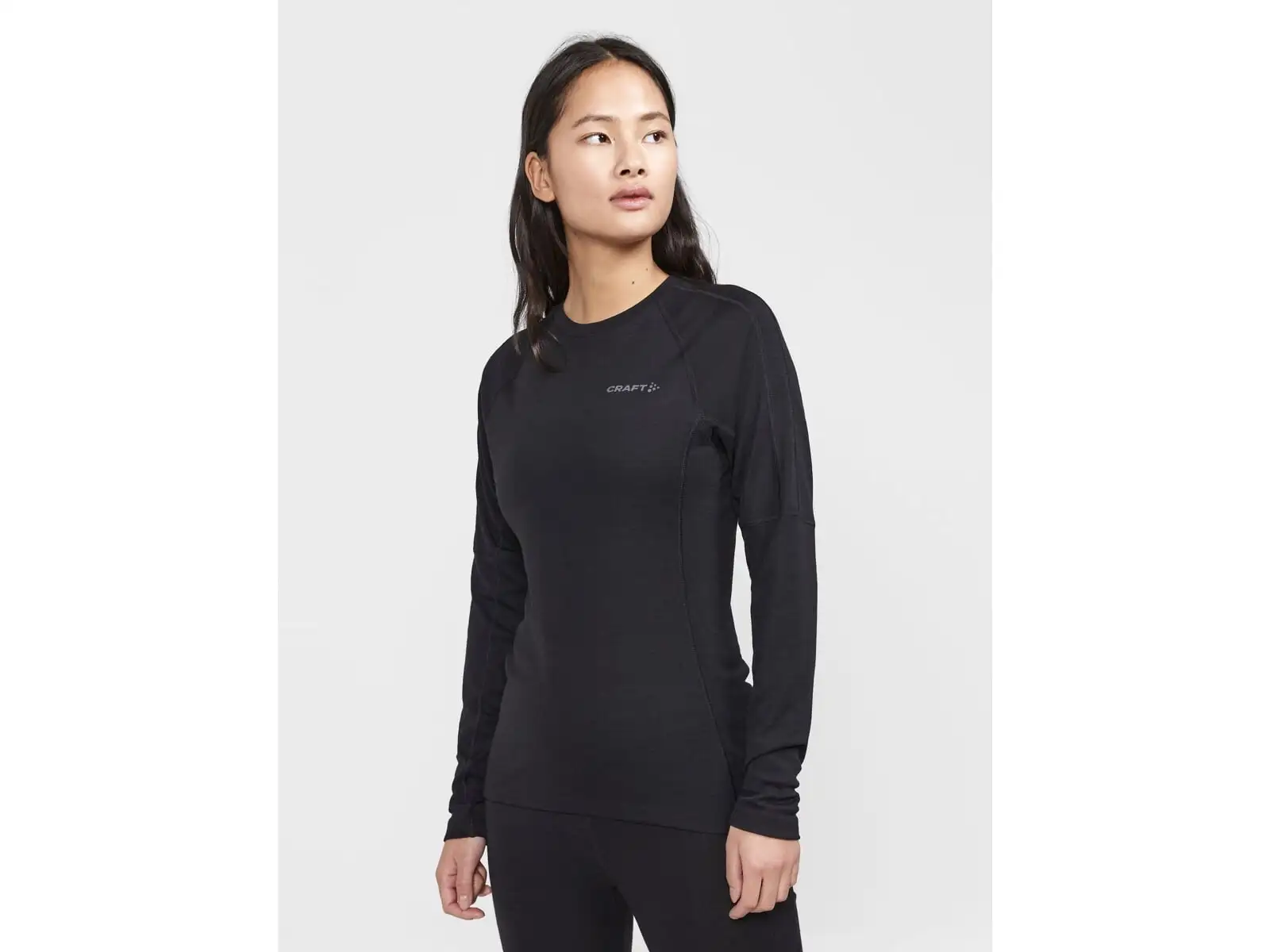 Craft ADV Wool Merino Damen Langarmshirt Schwarz