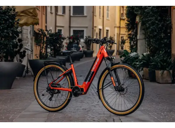 Elektrofahrrad Rock Machine Storm e90-29 Metallic Orange/Silber