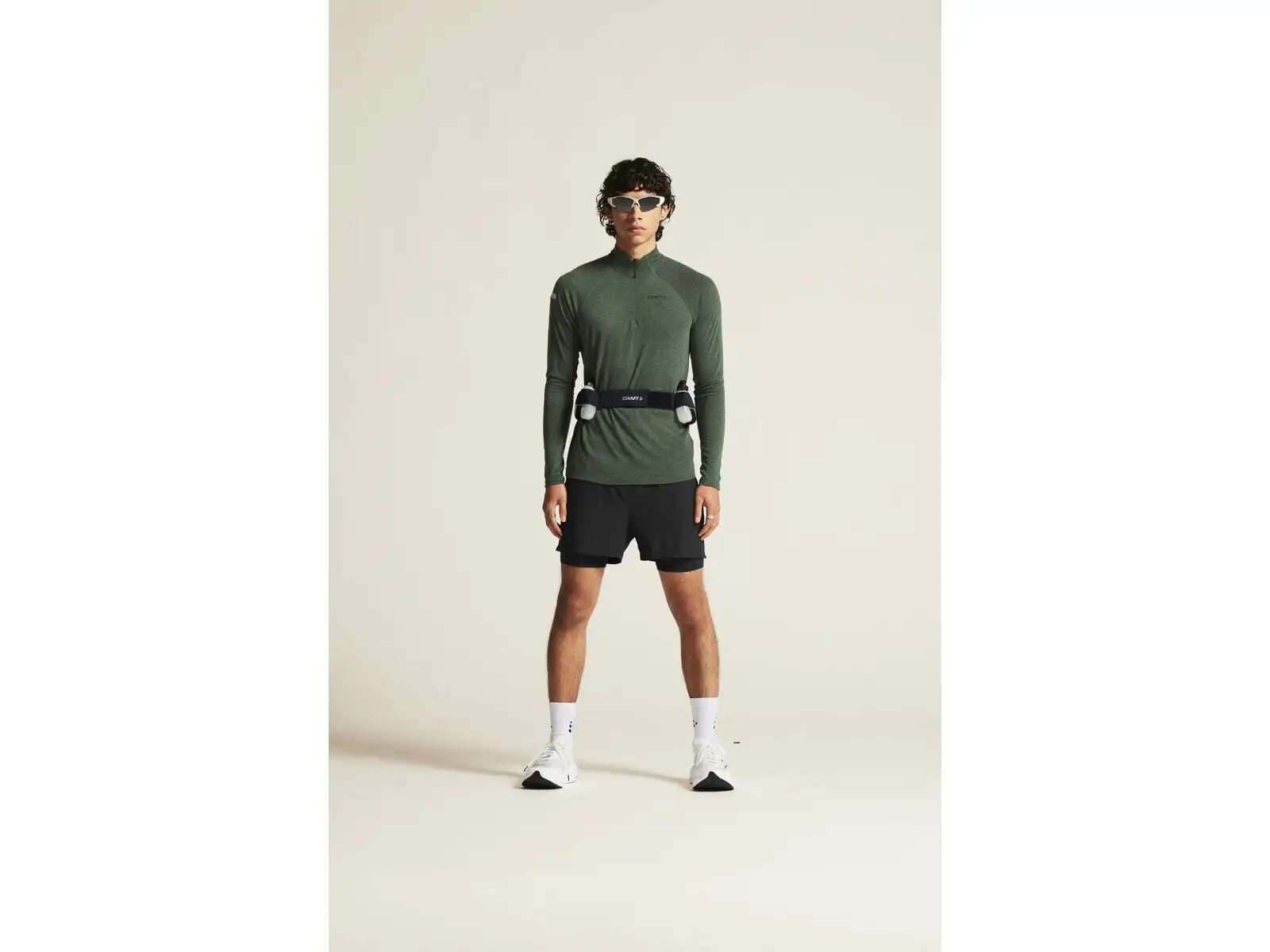 Craft ADV SubZ Wool Herren Laufshirt Langarm grün