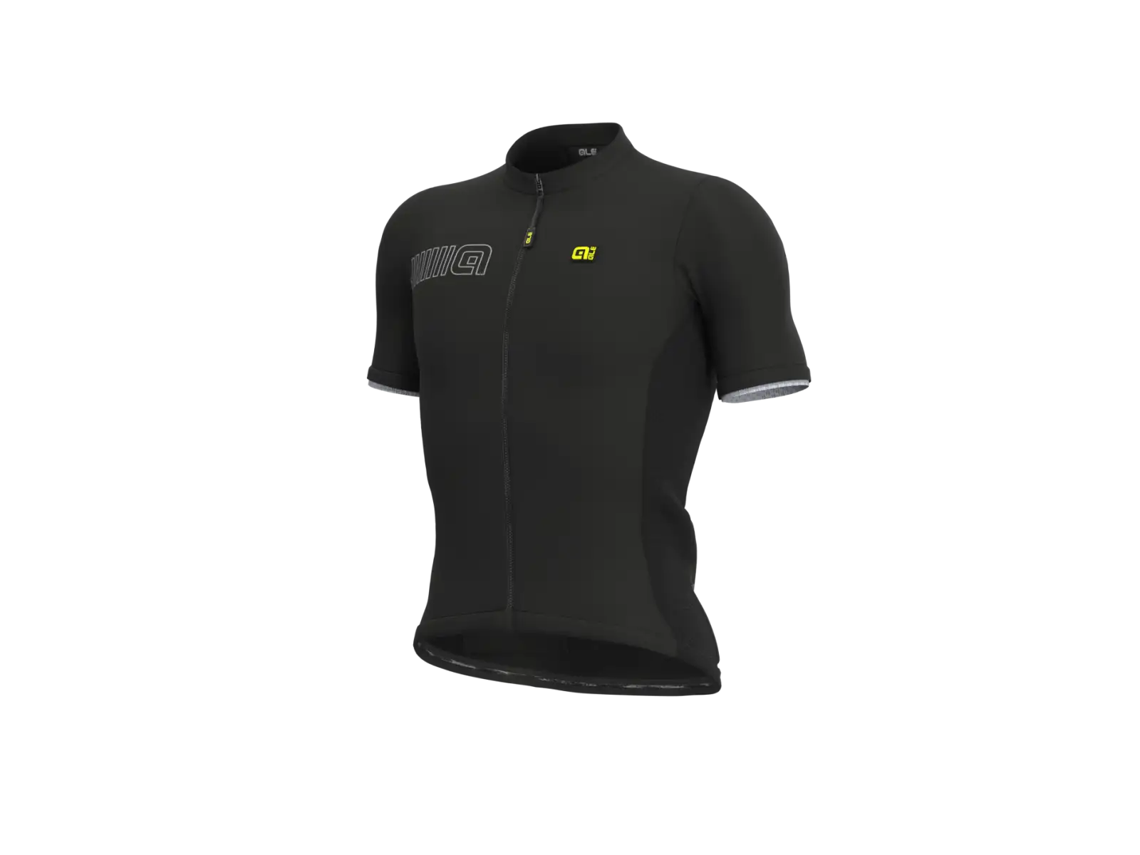 Alé Solid Colour Block Herren Kurzarmtrikot schwarz