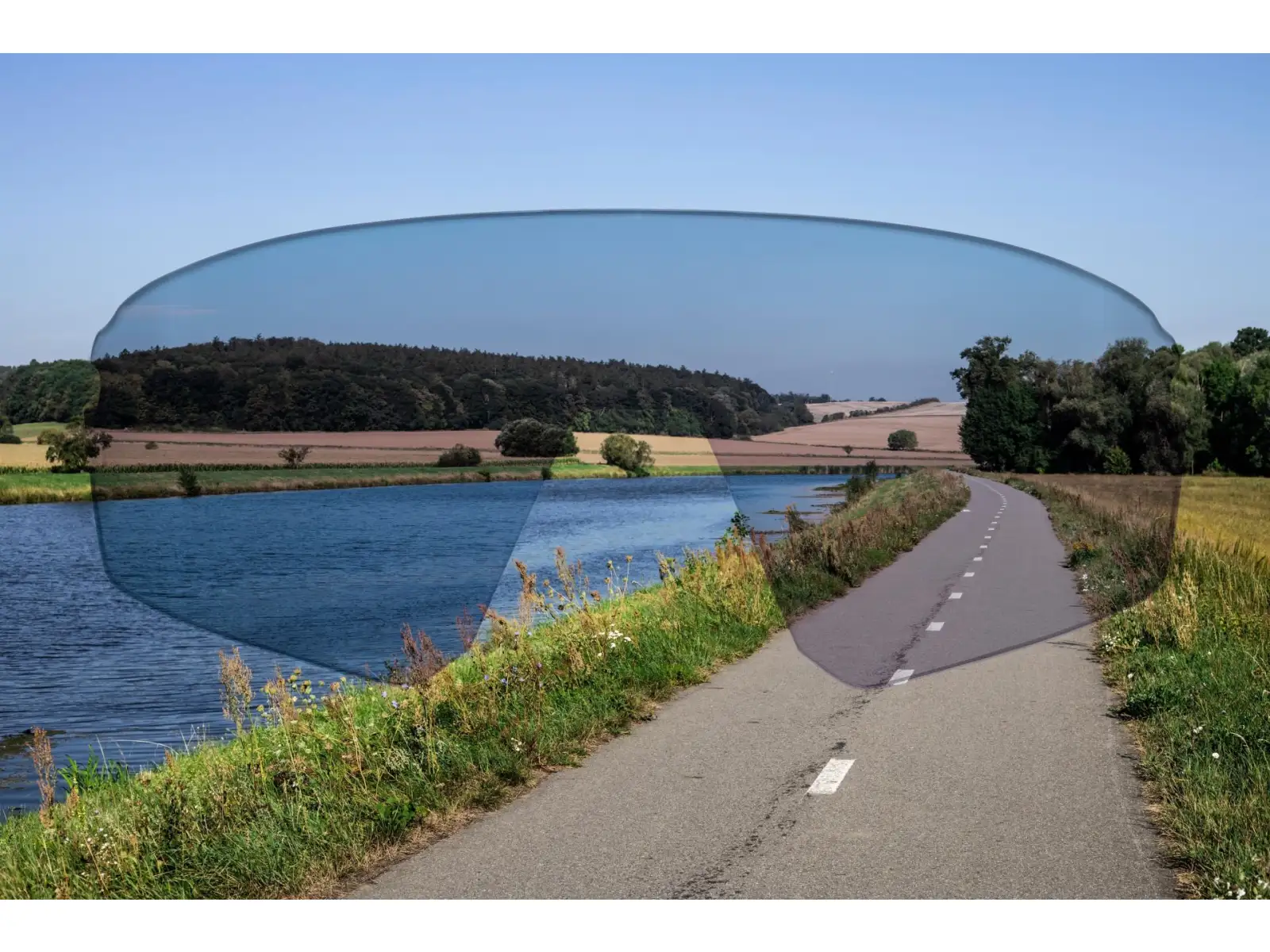 Force Mantra Fahrradbrille rot/schwarze verspiegelte Gläser