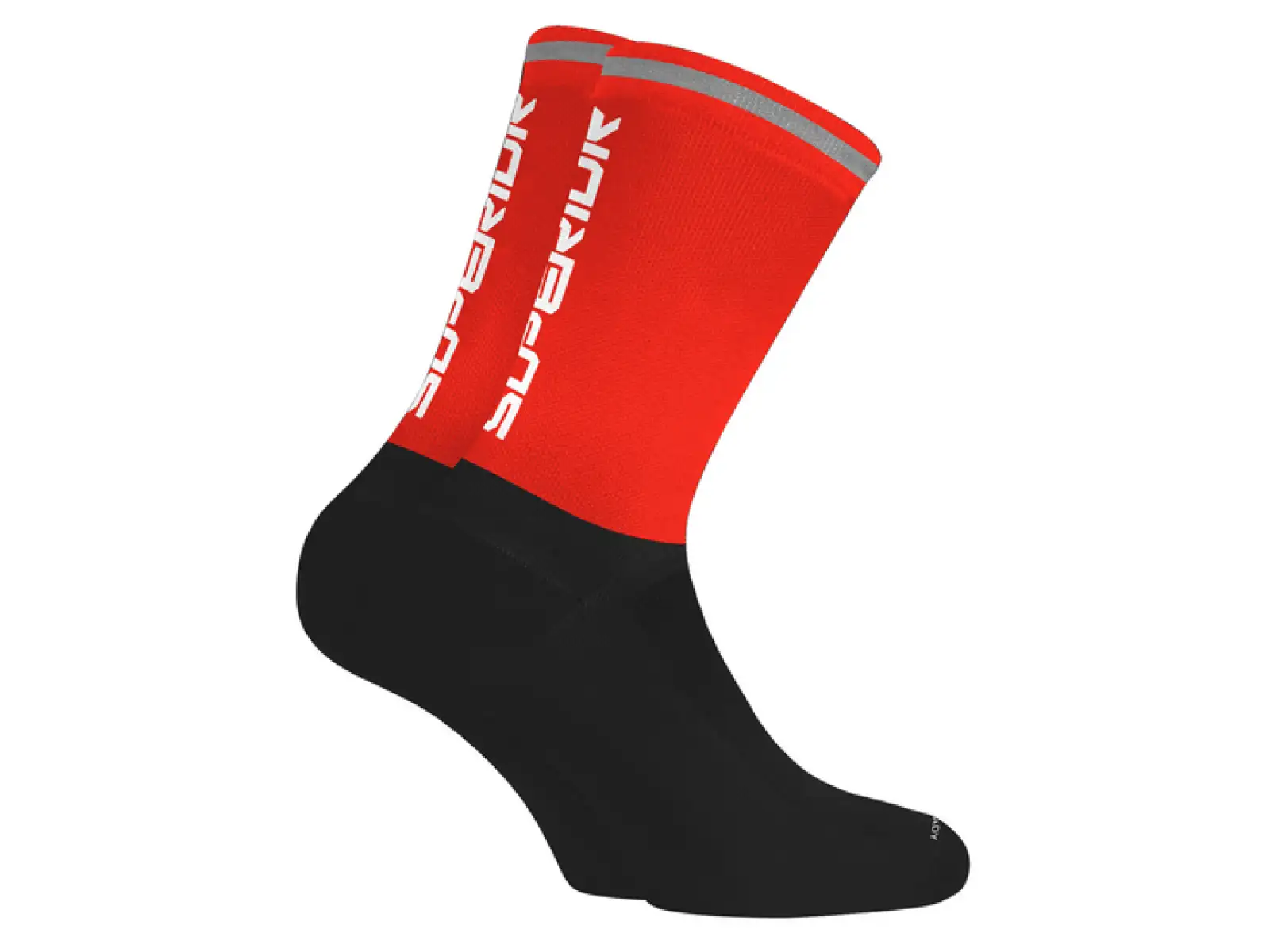 Superior lange Fahrradsocken rot
