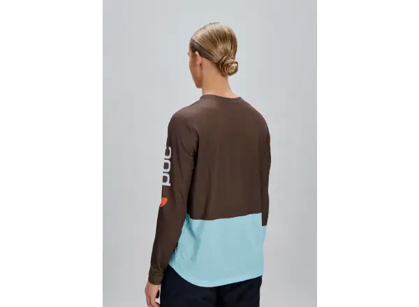 POC Motion Air Damentrikot Langarm Bronzite Brown/Lazurite Blue