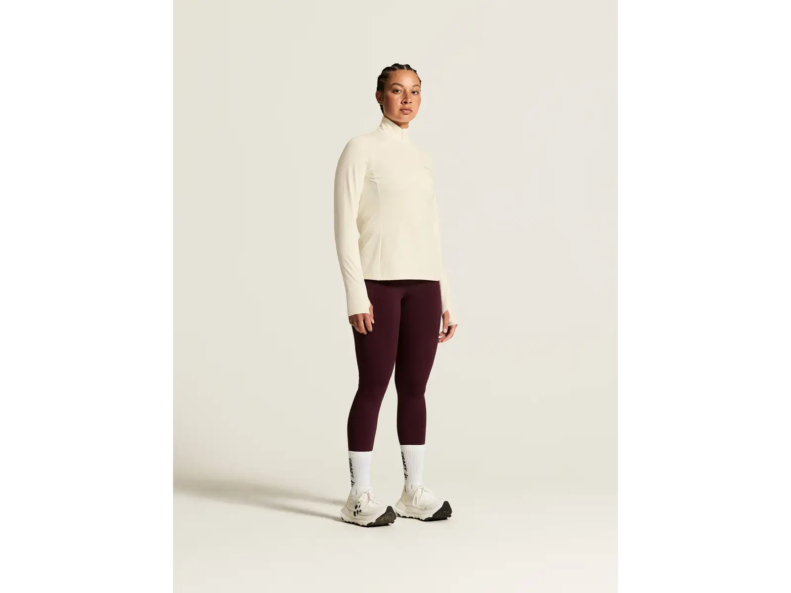 Craft Gain Thermal Midlayer 2 Damen Sweatshirt weiß