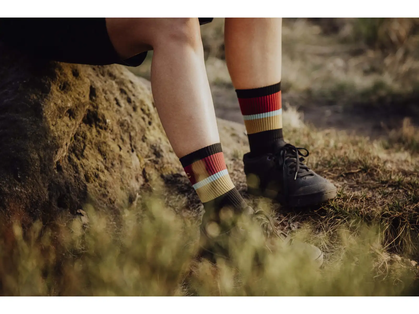 Force Stripe lange Socken Schwarz