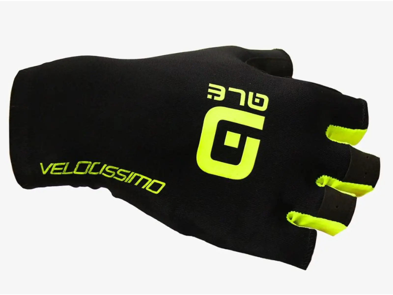 Alé Velocissimo Crono Handschuhe Schwarz/Fluo Gelb