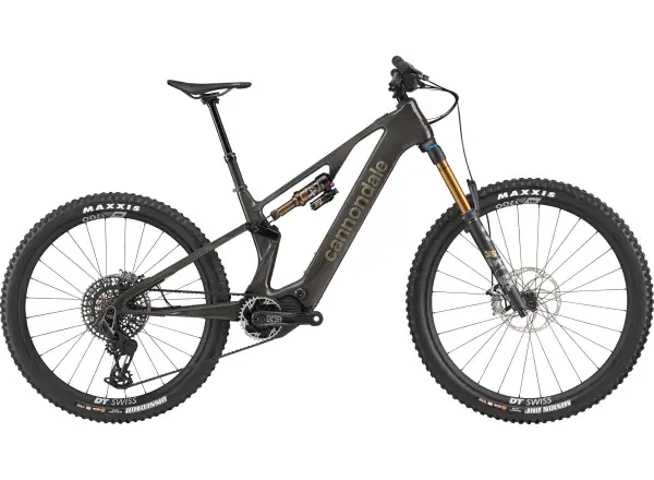 Cannondale Moterra SL 1, ein leichtes vollgefedertes E-Bike in RAW-Lackierung.