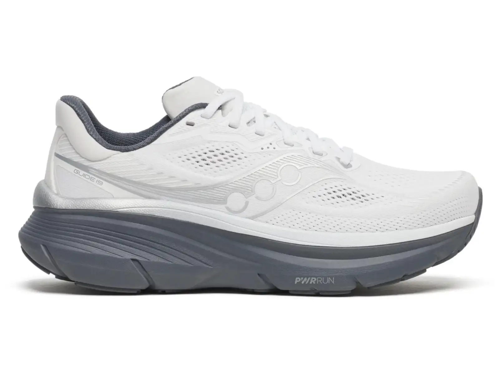 Saucony Guide 19 Herren Laufschuhe White/Shadow