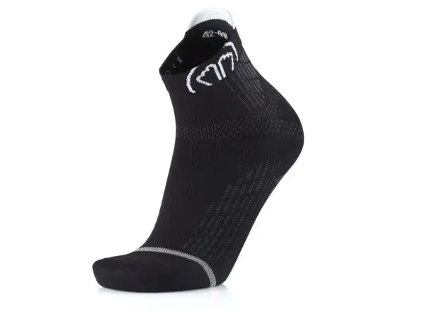 Sidas Run Anatomic Knöchelsocken Schwarz