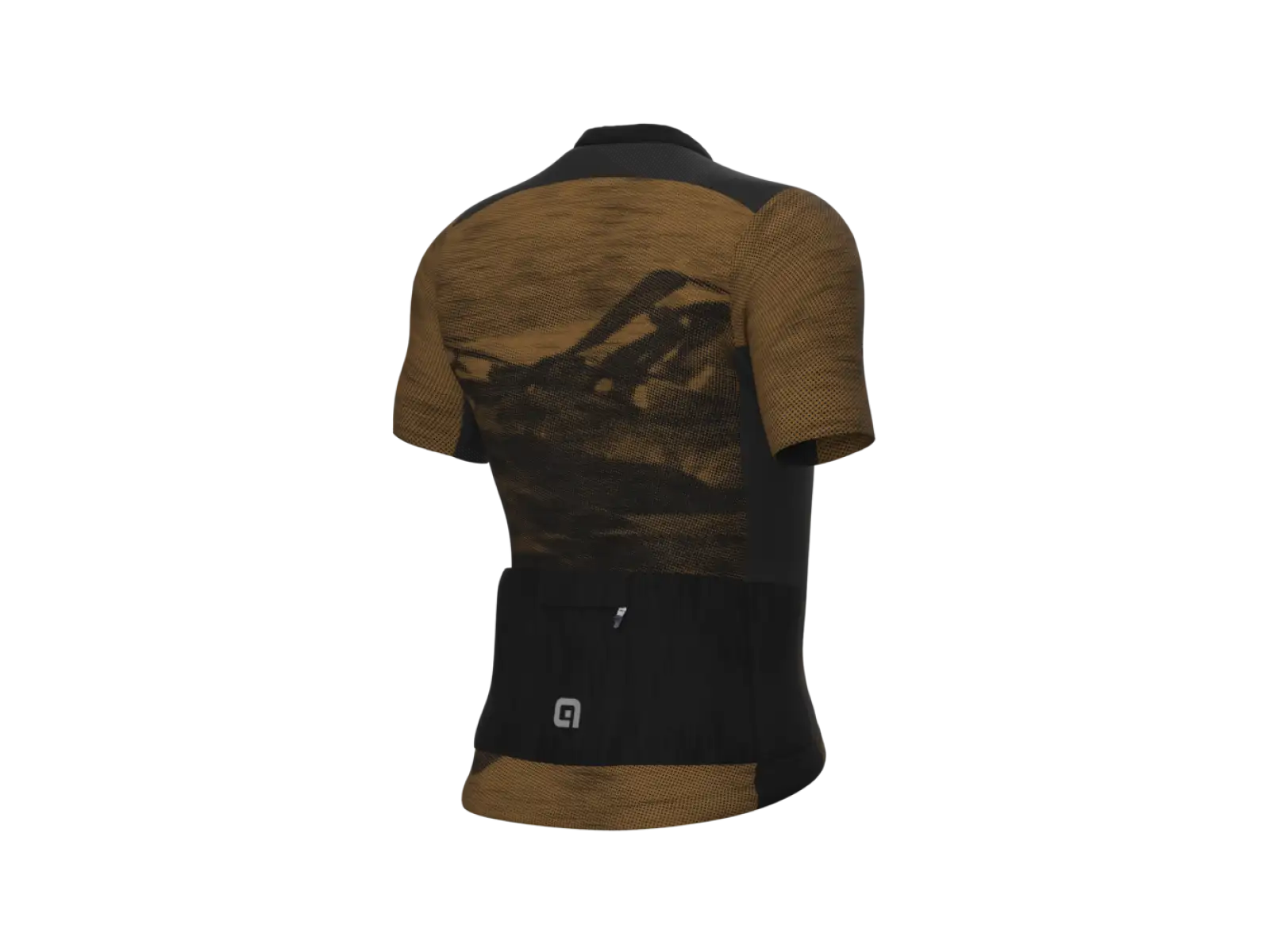 Braun Alé Mountain Off Road Gravel Herren Radtrikot Kurzarm
