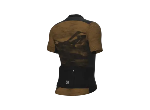 Braun Alé Mountain Off Road Gravel Herren Radtrikot Kurzarm