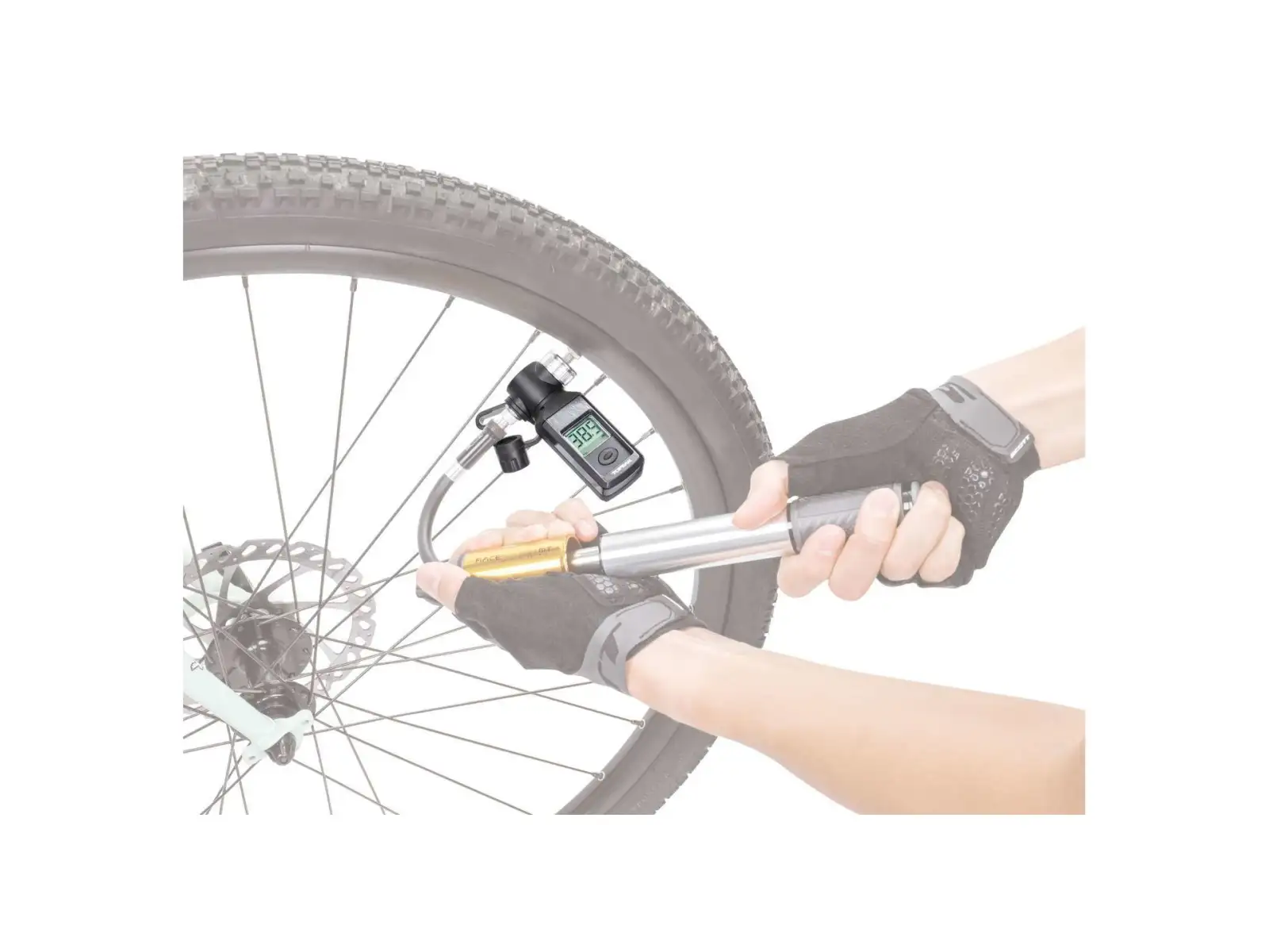 Topeak Shuttle Gauge Digital Pumpenkopf