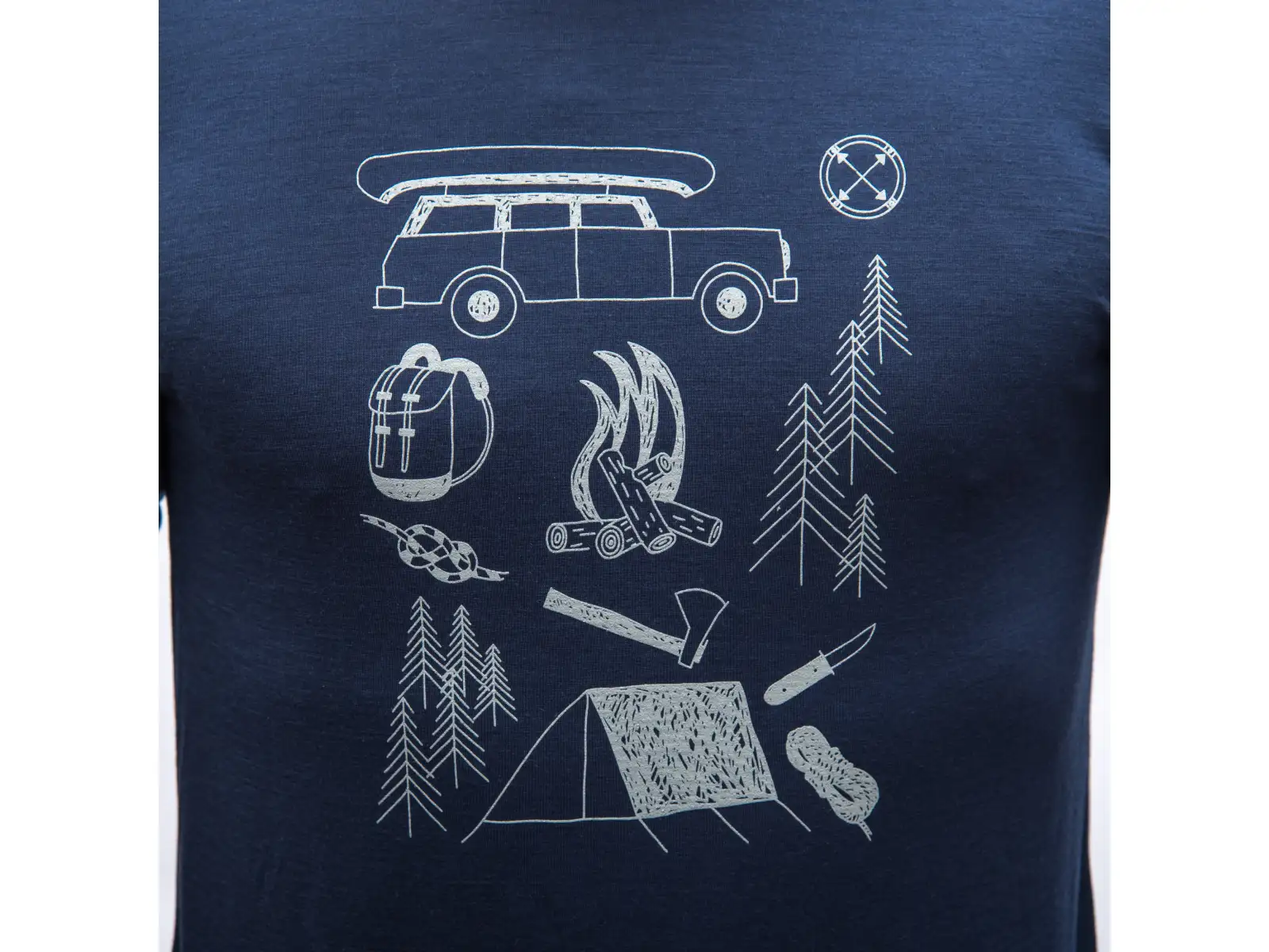 Sensor Merino Active Outside Herren T-Shirt Langarm Deep Blue