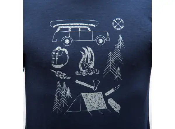 Sensor Merino Active Outside Herren T-Shirt Langarm Deep Blue