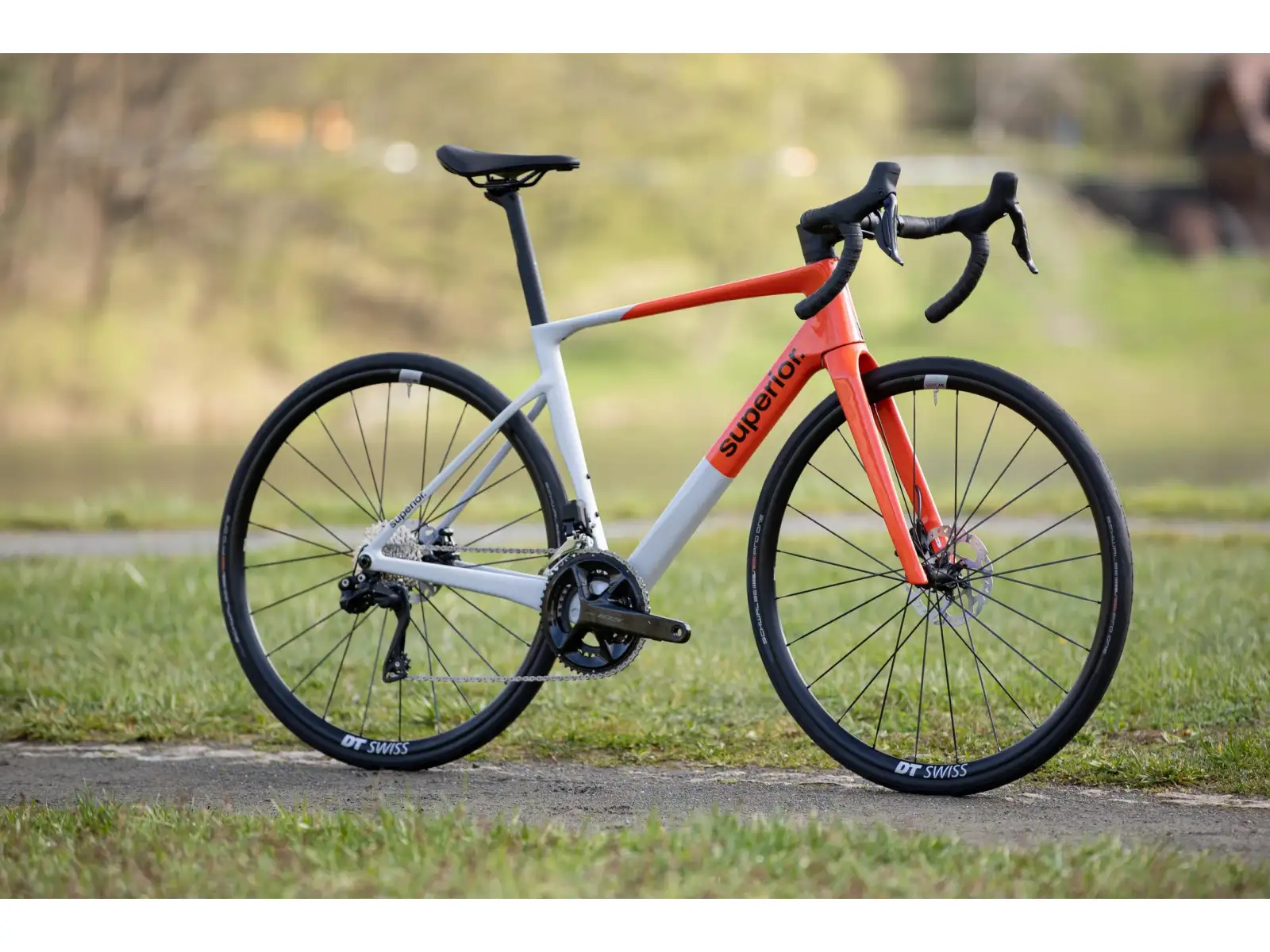 Superior XR 9.5 GF Rennrad Gloss Grey/Red