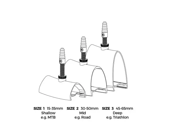 76 Projects High flow Tubeless-Ventil Größe 3