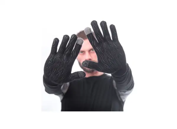 Sensor Merino Handschuhe schwarz