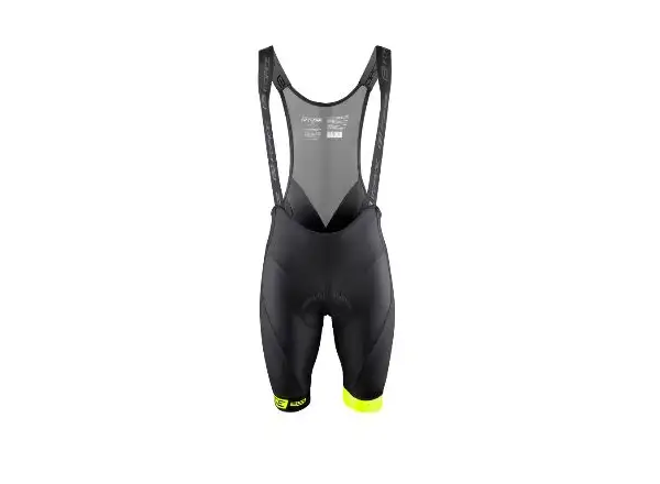 Force B51 Herrenshorts mit Latz und Polsterung Schwarz/Fluo