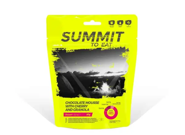 Summit To Eat dehydrierte Essen Schokoladenmousse mit Granola und Kirschen 97 g
