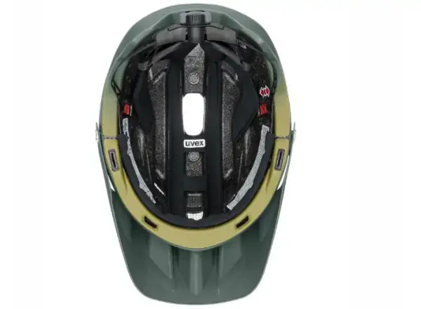 Uvex Quatro Integrale MTB Helm Tocsen Forest/Mustard Mat