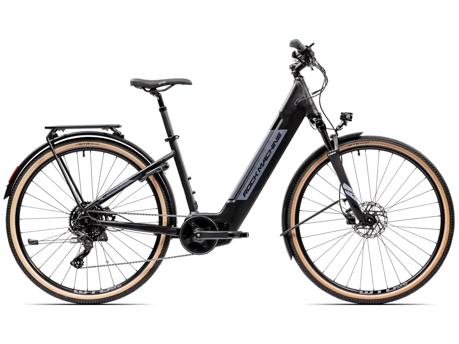 Rock Machine Crossride INT e450 Touring Elektrofahrrad Matte Black/Grey