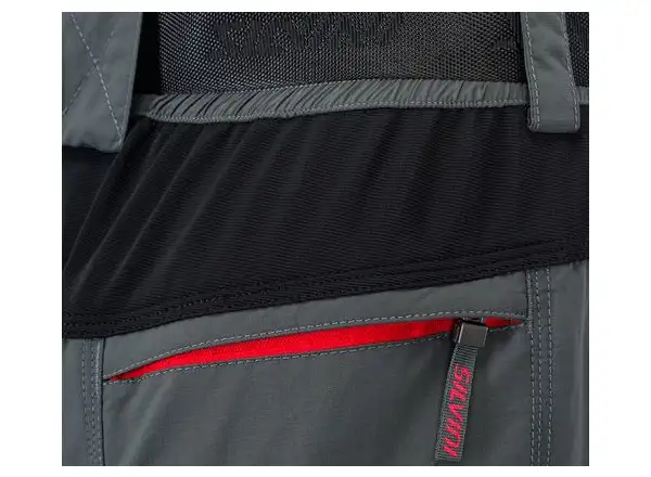 Silvini Rango Herren-MTB-Shorts in Holzkohle/Rot