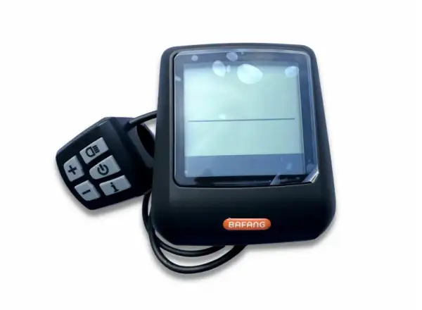 Crussis Display für den mittigen Bafang M400 Motor in Schwarz-Weiß.