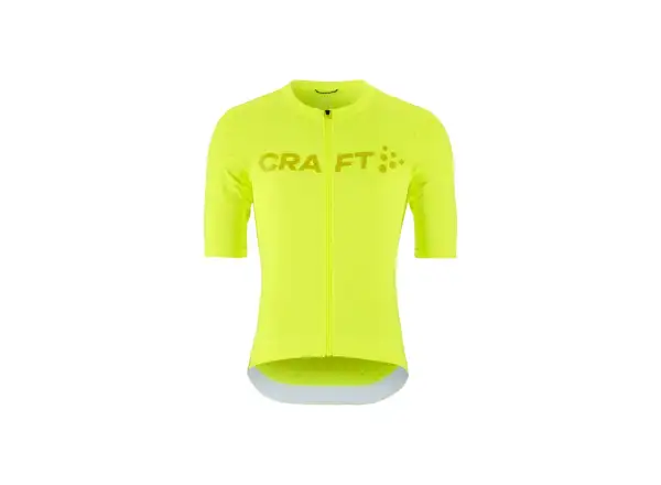 Craft Endur Logo Herrentrikot Kurzarm gelb