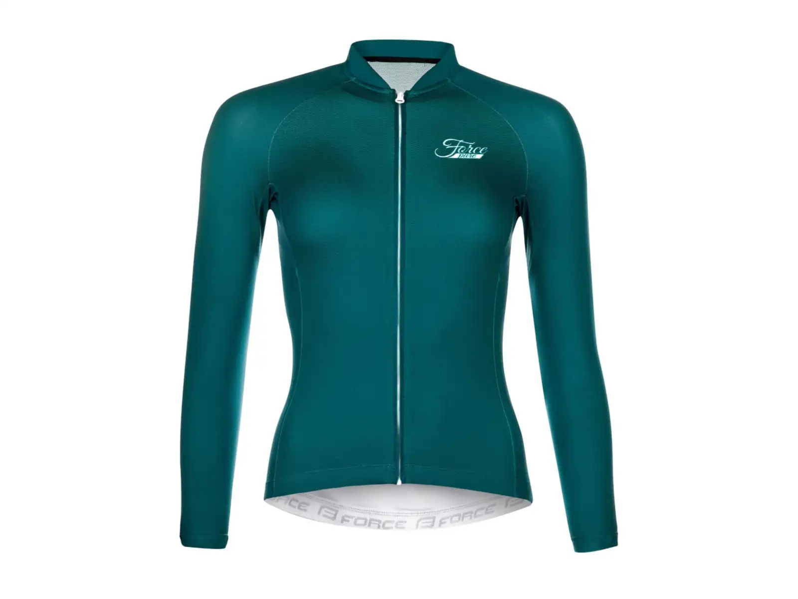 Force Pure Lady Damen langarmiges Radtrikot petrol