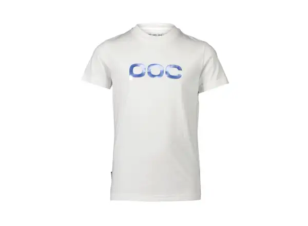 POC Tee Jr Kinder T-Shirt Kurzarm Hydrogen Weiß