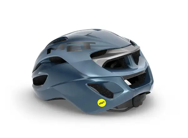 MET Rivale MIPS Fahrradhelm Navy Silber