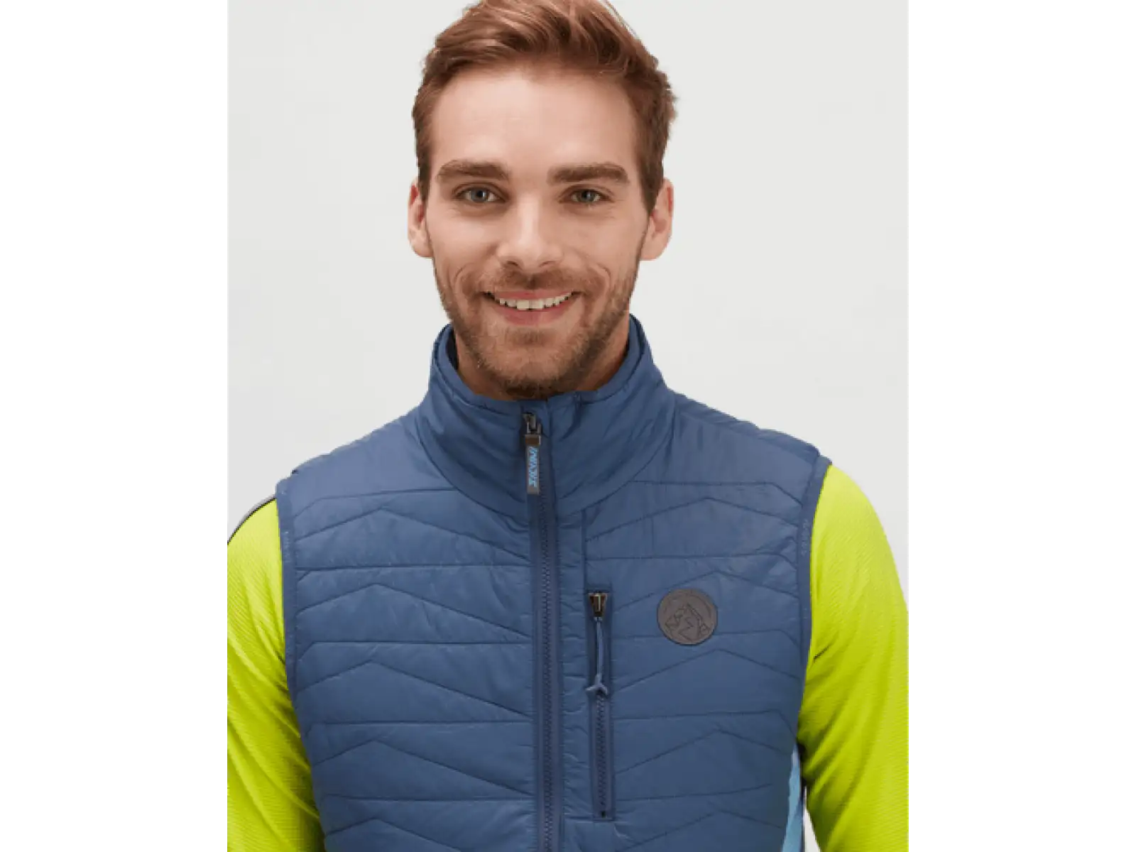 Silvini Grotte Herren gefütterte Weste blau/marineblau