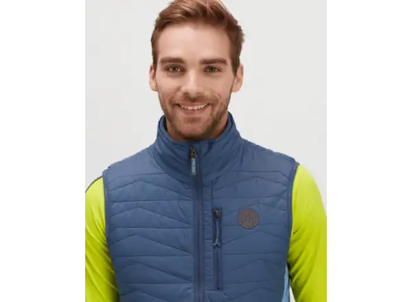 Silvini Grotte Herren gefütterte Weste blau/marineblau