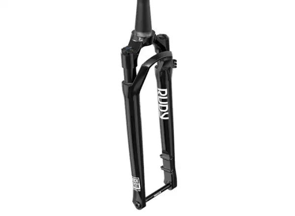 Rock Shox Rudy Ultimate Race Day 2 28" gefederte Gravel-Gabel in Gloss Black.