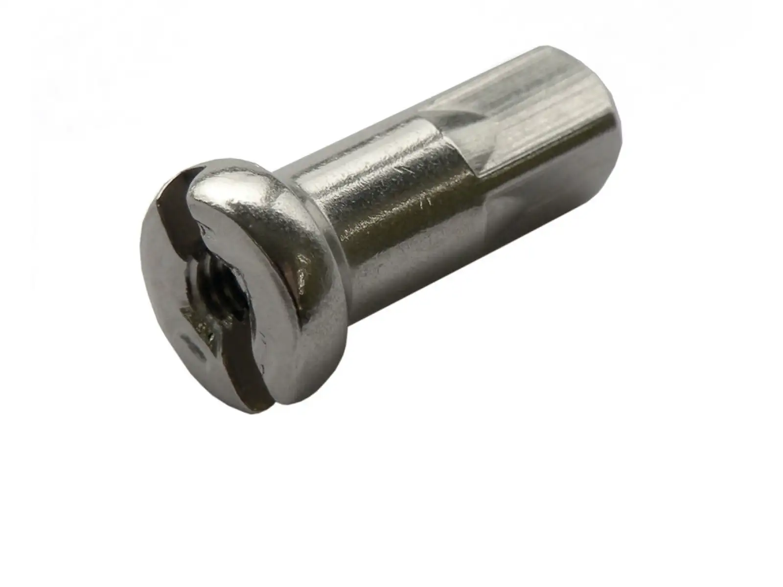 Büchel Nippel 2,0x12 mm Messing vernickelt silberfarben.