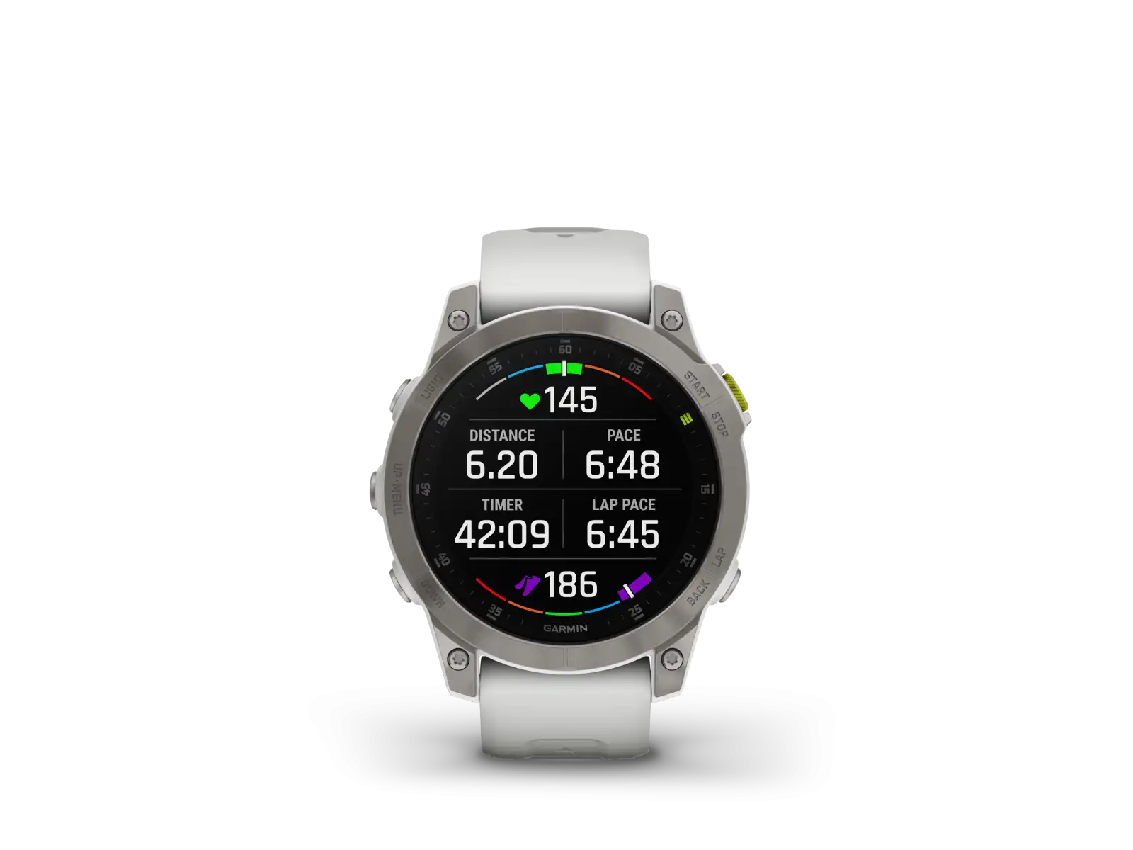 Garmin Epix Generation 2 Sapphire Edition Smartwatch Titanium/Weiß
