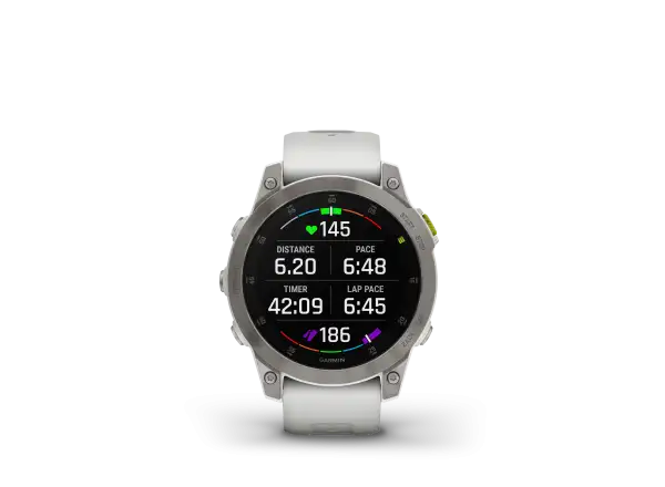 Garmin Epix Generation 2 Sapphire Edition Smartwatch Titanium/Weiß