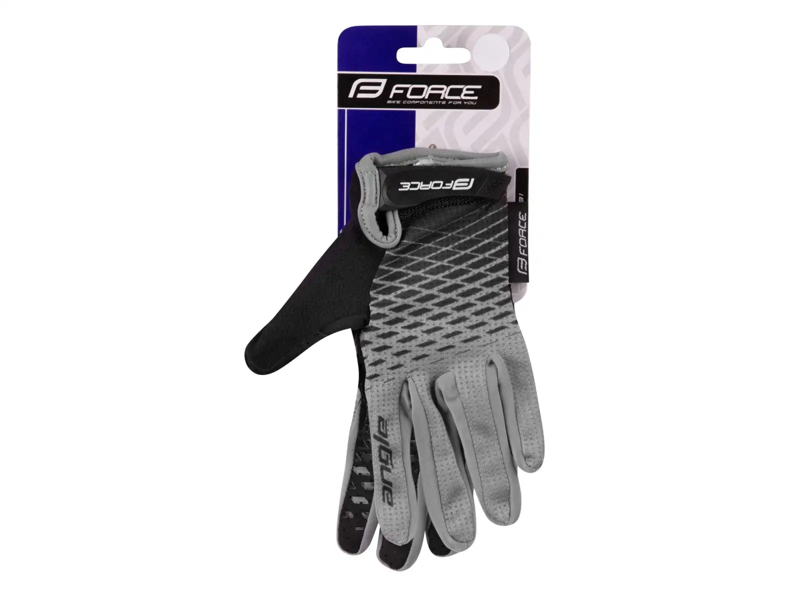 Force Kid Angle Sommer Kinder MTB-Handschuhe Grau/Schwarz