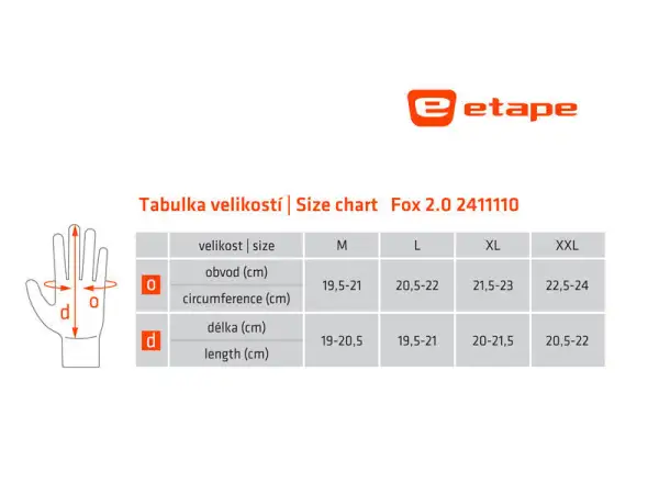 Etape FOX 2.0+ Handschuhe schwarz