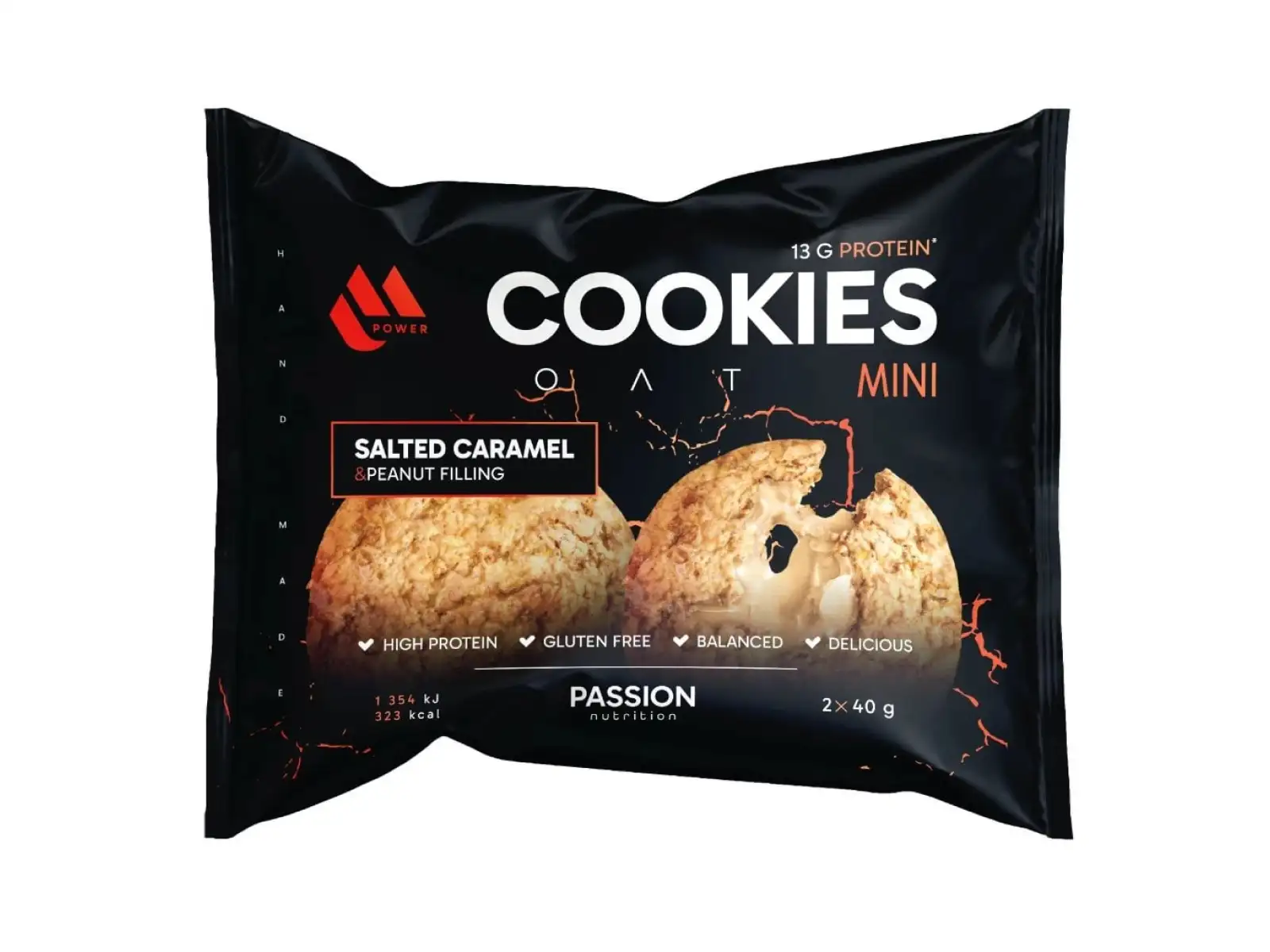 Passion MPower Cookie Gain Mini 2x40g Salziges Karamell Erdnussfüllung