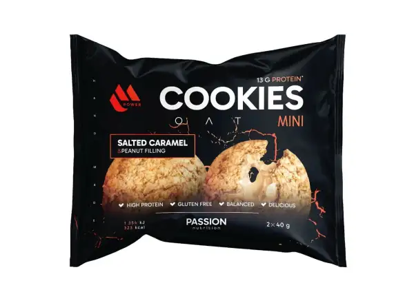 Passion MPower Cookie Gain Mini 2x40g Salziges Karamell Erdnussfüllung