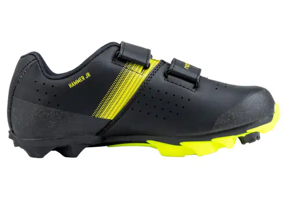 Northwave Hammer Junior Kinder XC-Schuhe Black/Yellow Fluo