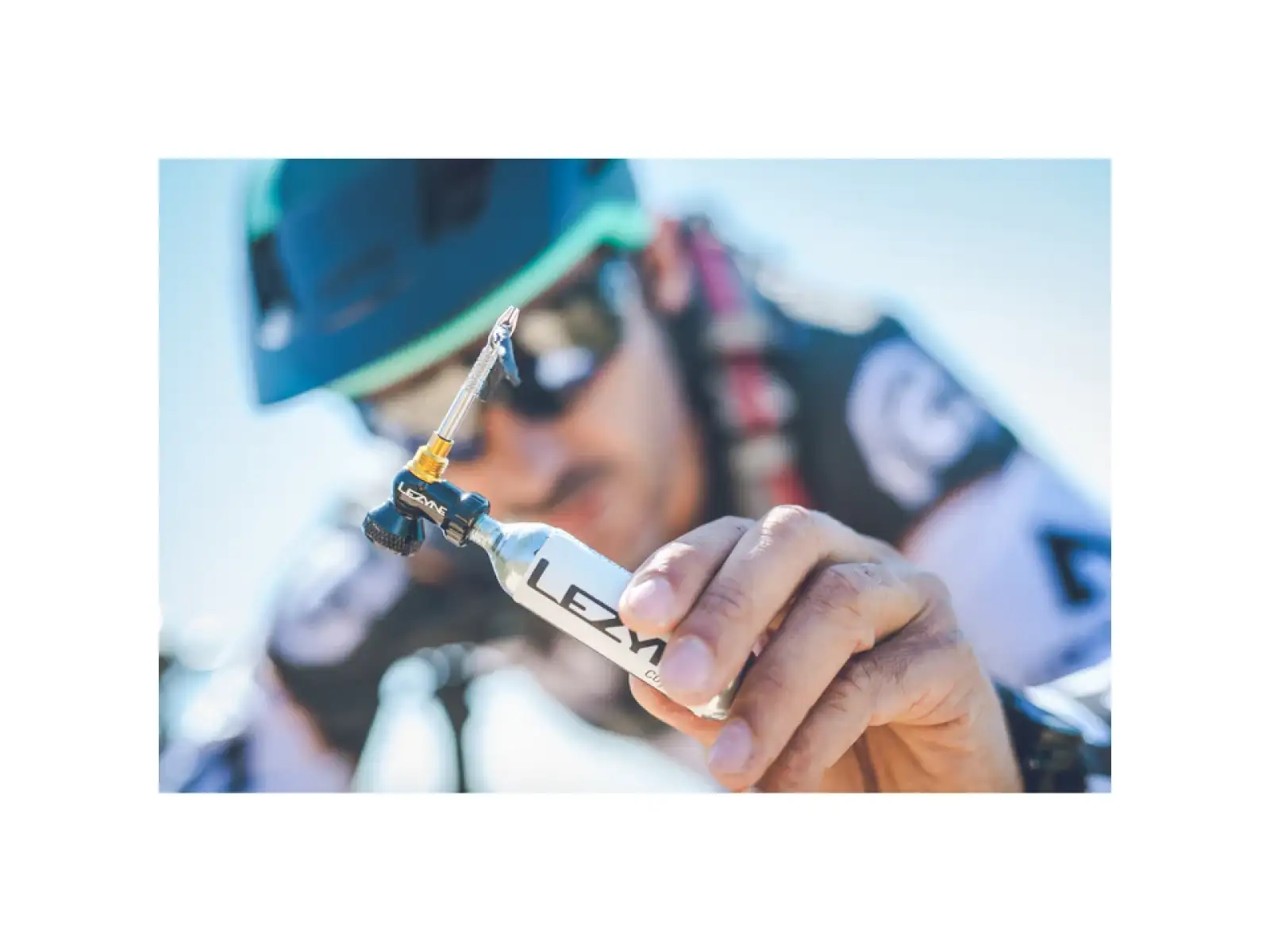 Lezyne Tubeless CO2 Blaster ohne CO2 Reparaturset für Schlauchlosreifen.